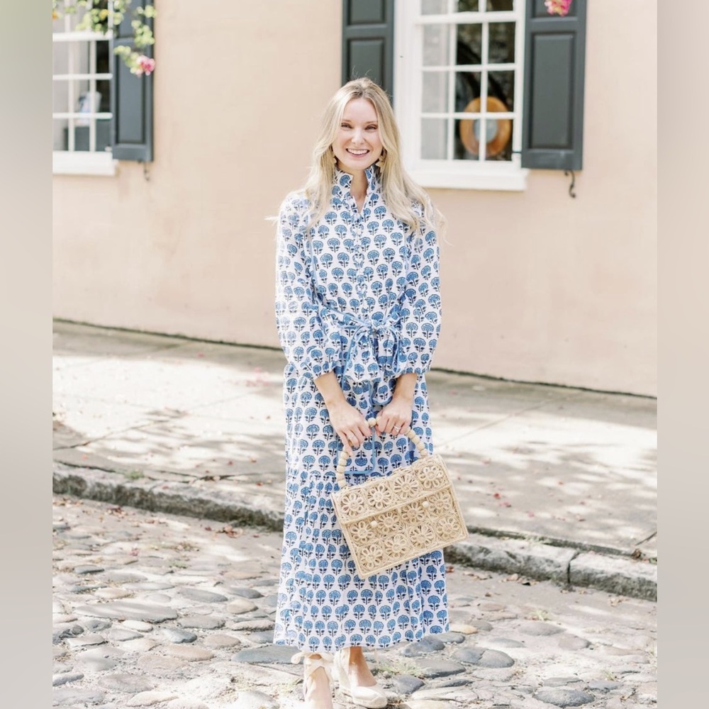 Victoria Dunn folly dress block print dress